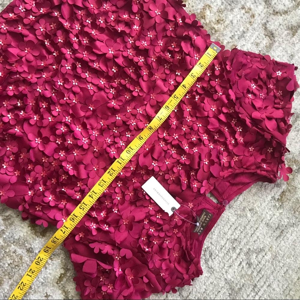 NWT Anthropologie Rosemarie Textured Blouse Sz 2 - Picture 12 of 13